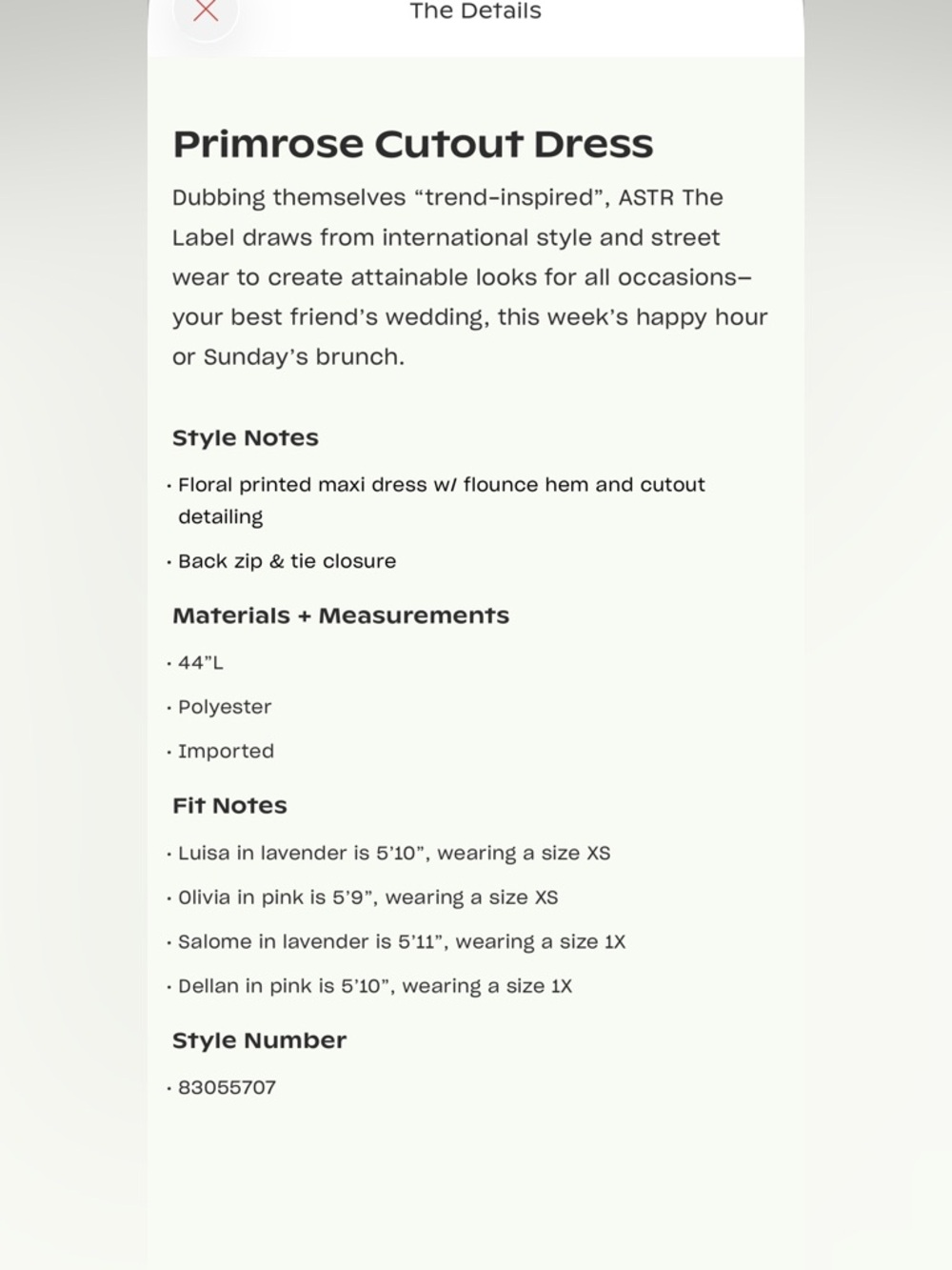 Astr - Prim Rose Cut Out Pastel Floral Cutout Midi Dress in Pink, Yellow & Blue - Picture 6 of 6